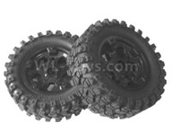 HG P601 Parts-Whole Wheel unit(2 set) Parts-HG Parts-CL02,HG P601 RC Truck Parts 6x6 1/10 Parts 